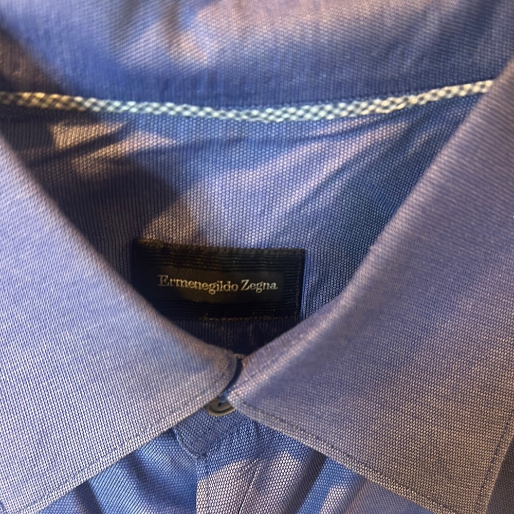 Ermenegildo Zegna Men's Blue Shirt